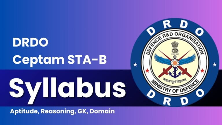 DRDO STA-B Syllabus Exam Pattern 2025-26